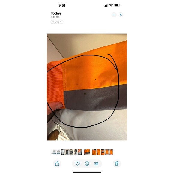 Men’s Footjoy 1/2 Zip Golf Pullover Sweatshirt, Size XL - Picture 8 of 8